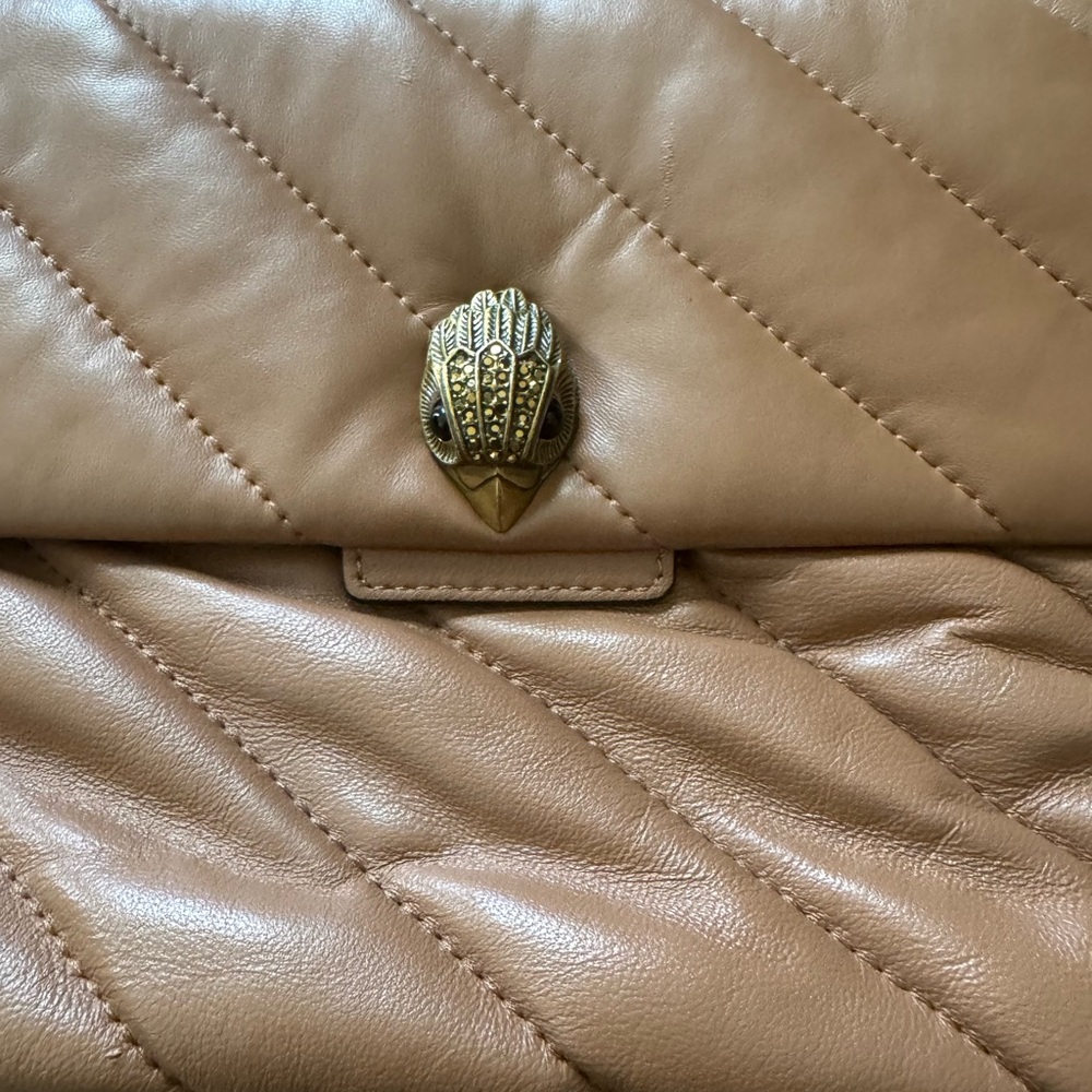 Kurt Geiger SoHo Tan Quilted Shoulder Bag - Picture 2 of 7